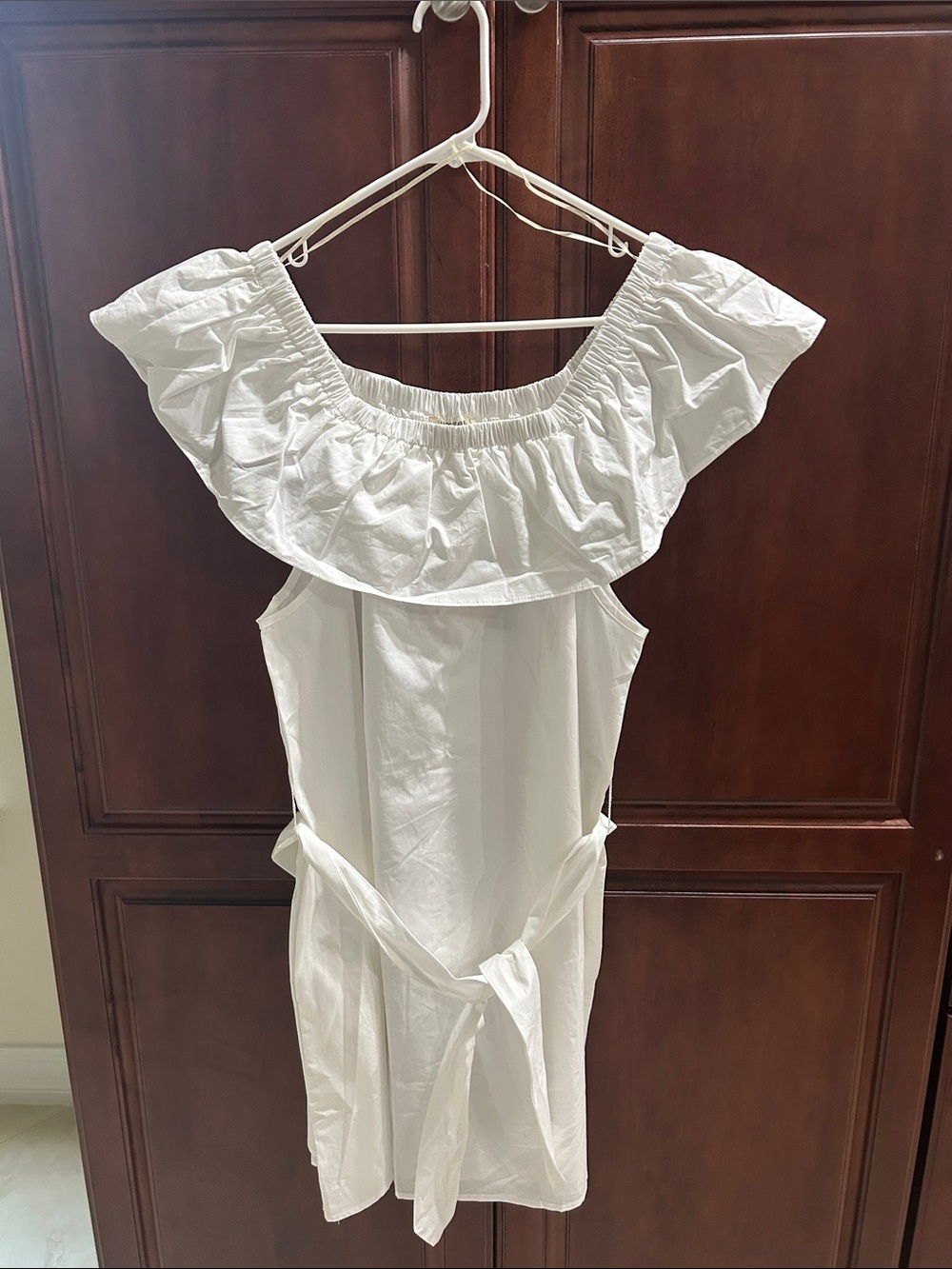 Umgee White Off-Shoulder Dress